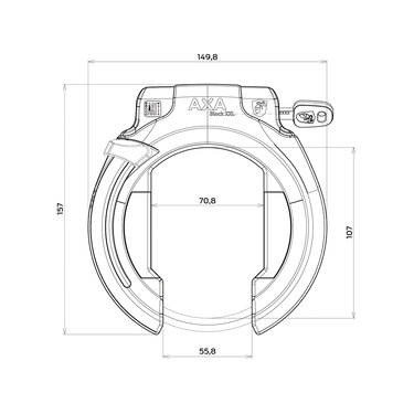 Thumbnail - Cadeado de Quadro - AXA Block XXL